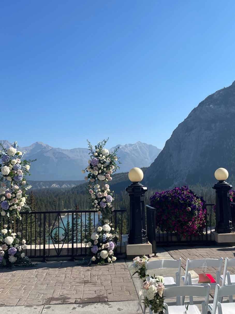 Wedding florals, Banff
